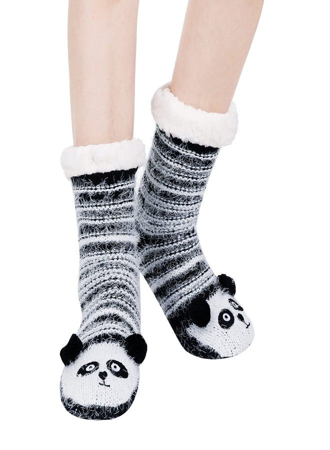 Chassic Womens Cozy Slipper Socks, Soft Warm Fuzzy Non Slip Socks, Cute Animal Socks for Galentine’s Day & Valentine’s Day Gifts for Her - Image 3